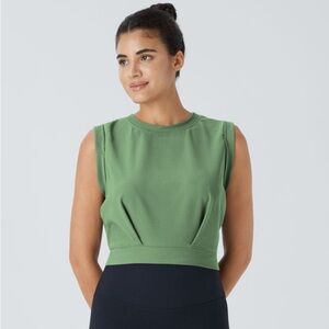 Halara patitoff Teal Crop Top Yoga Tank. NWOT. Medium